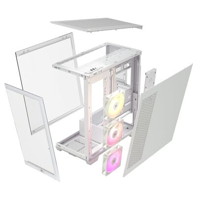 Corsair  3500X ARGB Tempered Glass White CC-9011279-WW (E-ATX ガラス ホワイト) 
