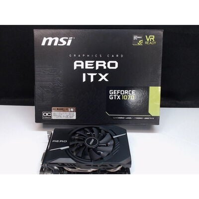 【前橋インターアカマル店】中古  MSI GeForce GTX 1070 AERO ITX 8G OC  4540001640