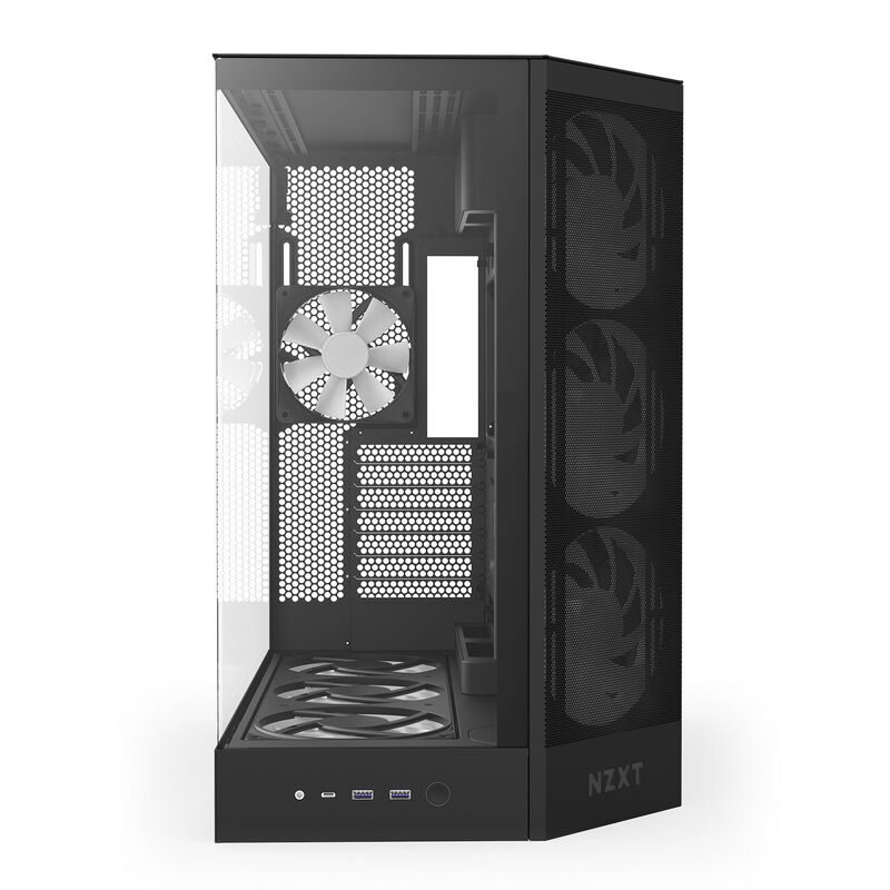 NZXT H9 FLOW RGB+ CM-H92FB-P1 (E-ATX ガラス ブラック) ｜ パソコン