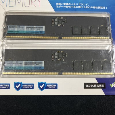 【大宮店】中古  16GB 2枚組(合計32GB) PC5-41600/DDR5-5200 デスクトップ用 190888 