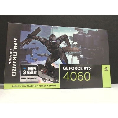 【前橋ｲﾝﾀｰｱｶﾏﾙ店】中古  玄人志向 GG-RTX4060-E8GB/SF (RTX4060 8G) 175575 