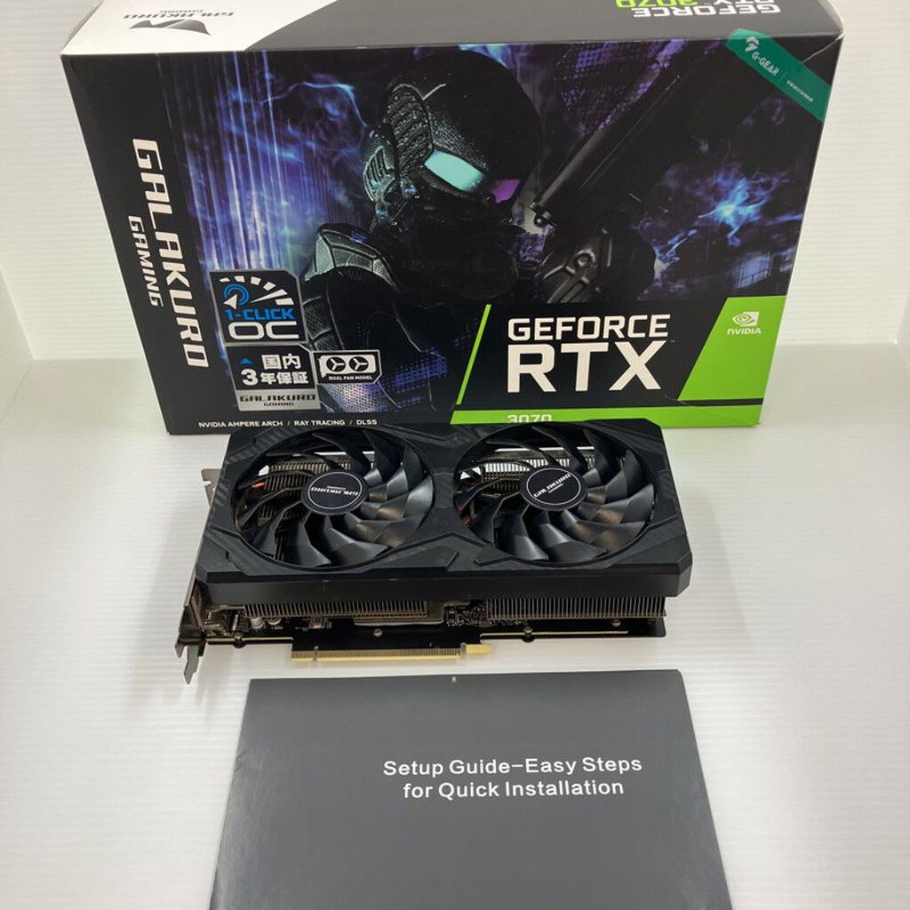 中古 RTX3070_1Click_OC_PCIE_8GB_GDDR6_256Bit 3410014528 （359788