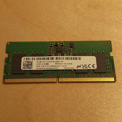 【鹿児島店】中古  PC5-44800 8GB ノート用 177980 