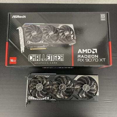 【広島店】中古  ASRock RX9070XT CL 16G (RX9070XT Challenger 16G) 3320005096 