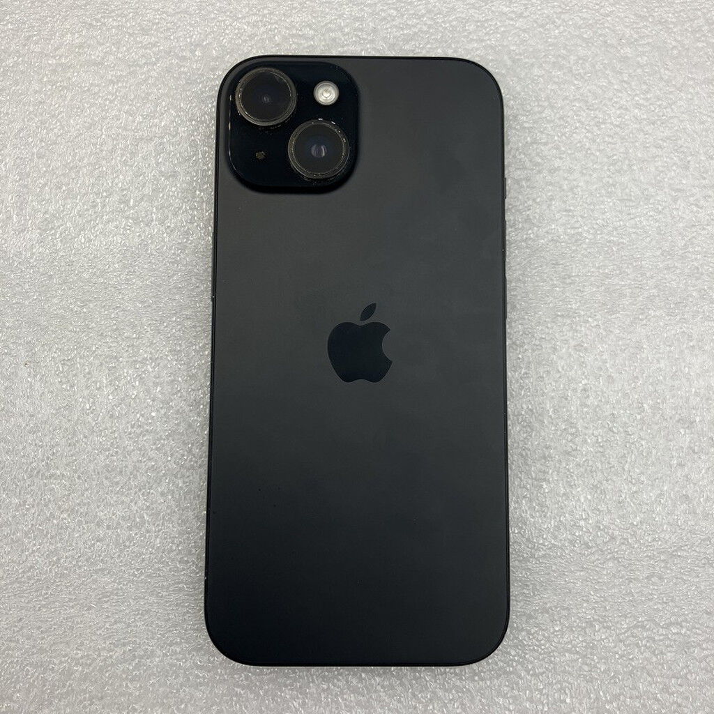 中古 【国内版SIMフリー】Apple iPhone15 無印 256GB ブラック MTMN3J