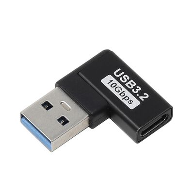 AINEX  U32AC-LFAD (USBアダプタ Aオス - Cメス 左L型 10Gbps) 