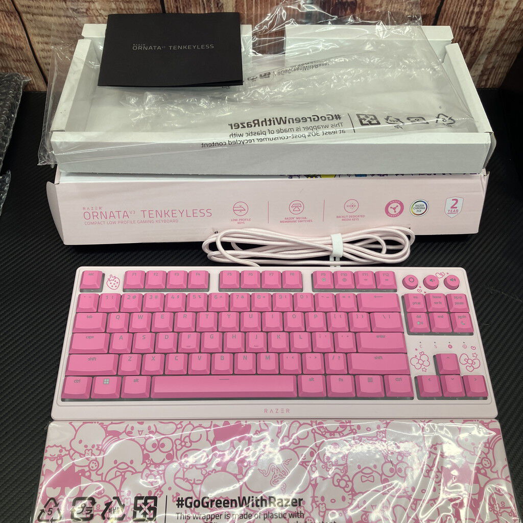 中古 Razer Ornata V3 Tenkeyless Hello Kitty and Friends Edition