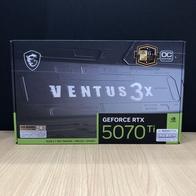 【甲府飯田店】中古  MSI GeForce RTX 5070 Ti 16G VENTUS 3X OC (RTX5070Ti 16G) 176551 