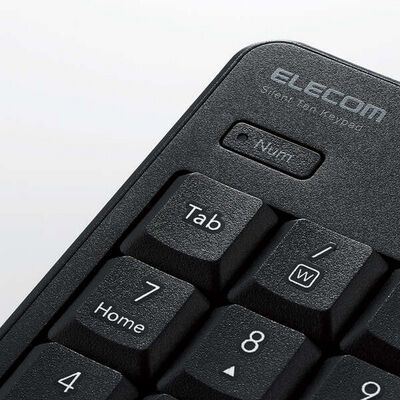 エレコム  TK-TCM021SKBK (有線静音テンキーパッド) 