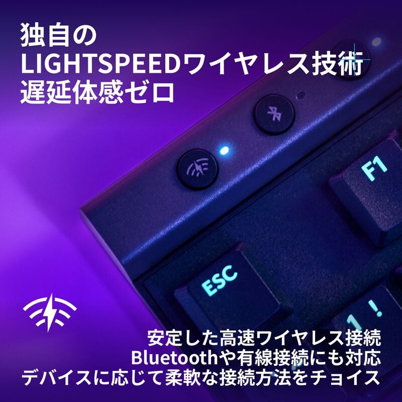 Logicool G515 LIGHTSPEED TKL G515-WL-LNBK (リニア ブラック