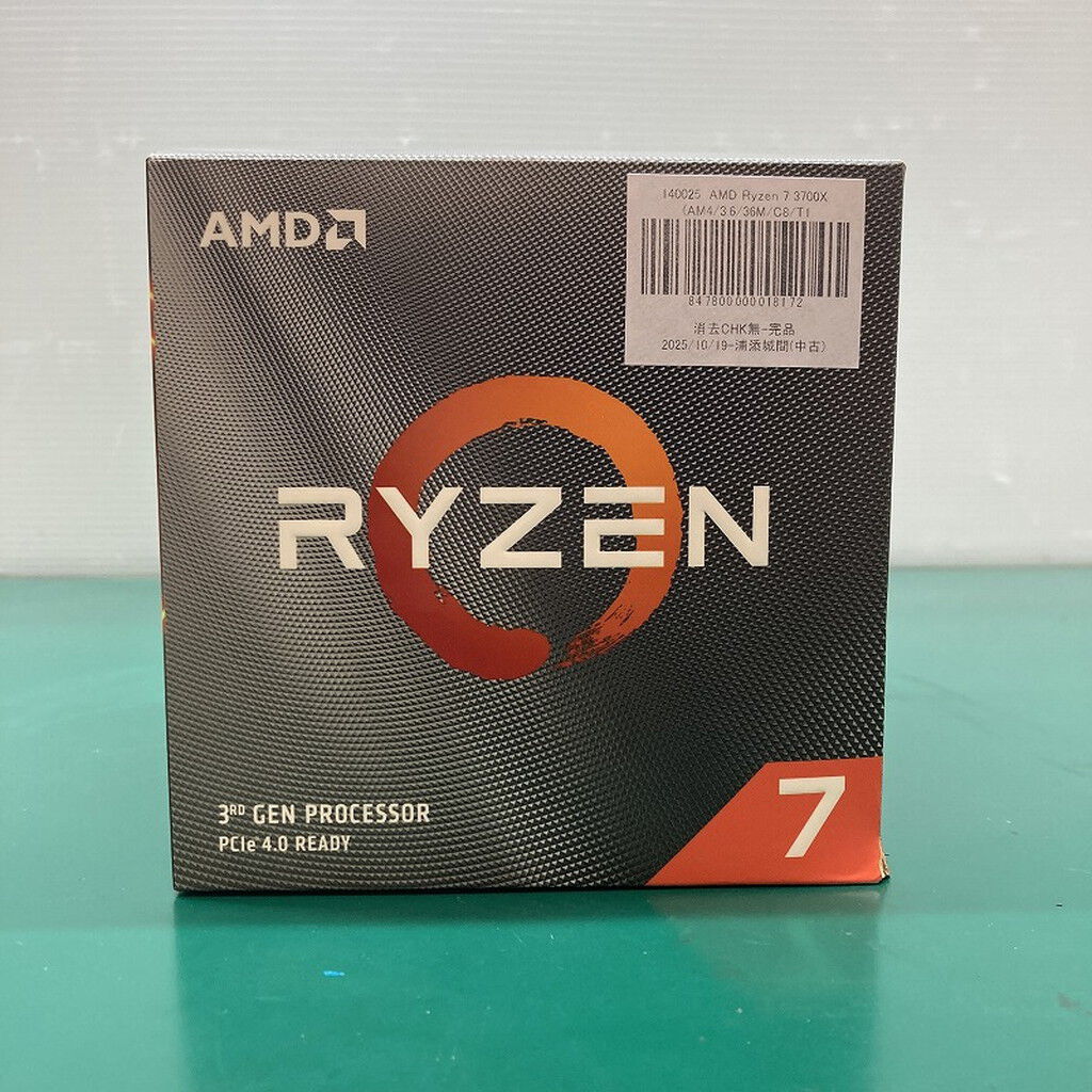 中古 AMD Ryzen 7 3700X (AM4/3.6/36M/C8/T16/65W) 140025