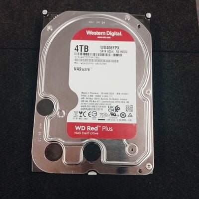 【大須店】中古  W.D Red Plus WD40EFPX (SATA3 4TB 5400rpm 256MB) 3120022672 