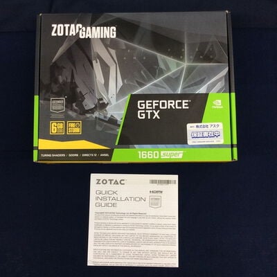 【川崎店】中古  ZOTAC ZT-T16620F-10L (GTX1660 SUPER Twin Fan) 141210 