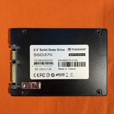 【なんば店】中古  Transcend TS128GSSD370 128GB（2.5インチ SSD 128GB SATA） 3480035262 
