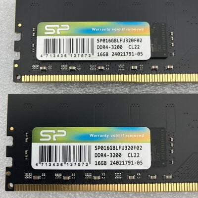 【新潟店】中古  16GB 2枚組(合計32GB) PC4-25600/DDR4-3200 デスクトップ用 190913 