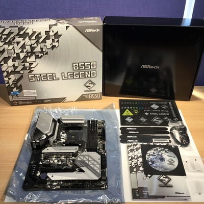 【松山環状枝松店】中古  ASRock B550 Steel Legend (B550 AM4 ATX DDR4) 142936 