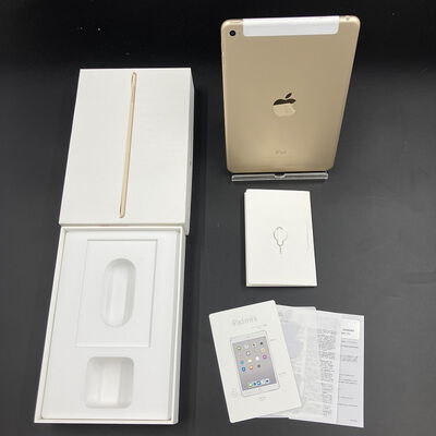 【大須店】中古  【docomo】Apple iPad mini4 Wi-Fi + Cellular 128GB ゴールド MK782J/A 129399 