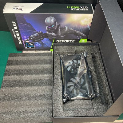 【広島店】中古  玄人志向 GG-GTX1660Ti-E6GB/DF (GTX1660Ti 6GB) 3320004878 