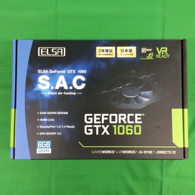 【川崎店】中古  ELSA GD1060-6GERS(GTX1060 6GB) 3170006675 