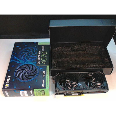 【前橋ｲﾝﾀｰｱｶﾏﾙ店】中古  Palit NED407S019K9-1043D (RTX4070 SUPER 12GB) 163398【8/14価格改定!】 