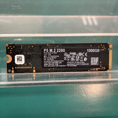 【富山本郷店】中古  Crucial CT1000P5SSD8（M.2 SSD 1TB NVMe 2280） 3480040578 