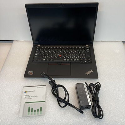 【京都店】中古  LENOVO ThinkPad X13 MSO (AMD Ryzen 5 Pro 4650U 2.10GHz/32GB DDR4 (PC4)/SSD256GB/-/オンボード/13.3/1920x1080/Wi-Fi/WEBCAM/W11P/Microsoft Office Home and Business 2024) 190566 