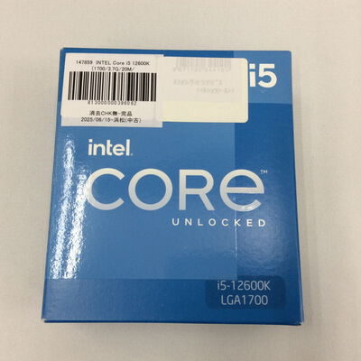 【浜松店】中古  INTEL Core i5 12600K (1700/3.7G/20M/C10/T16) 147859 