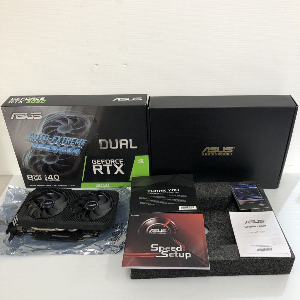 中古 ASUS DUAL-RTX3050-8G 5230000623【4/8値下げ!】 （284800