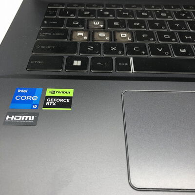 【宇都宮鶴田店】中古  MSI　Thin-15-B12UC(i5-12450H/16GB/SSD512GB/RTX3050/W11H) 5280001409 