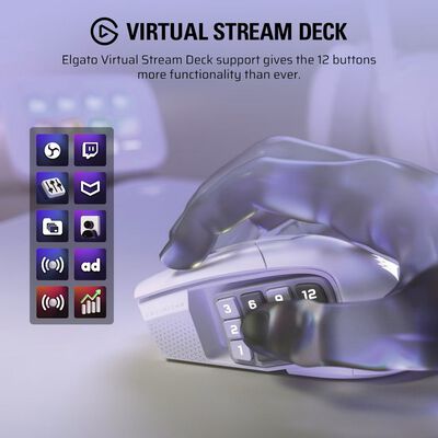 Corsair  SCIMITAR ELITE WIRELESS SE MMO CH-9314011-AP (ワイヤレス ゲーミングマウス ホワイト) 