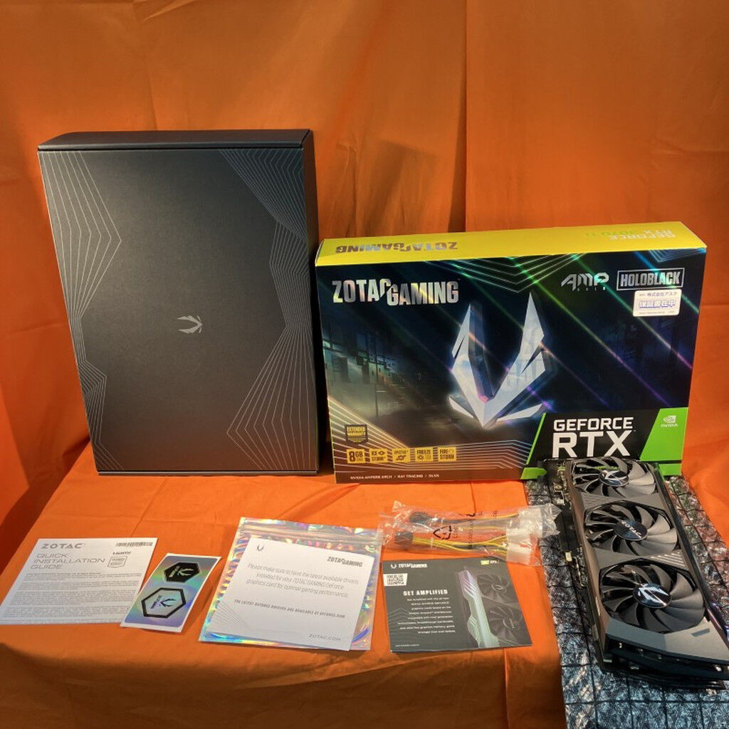 中古良品 ZOTAC GAMING GEFORCE RTX 3070 Ti 1箱 Amazon.com: ZOTAC GeForce RTX™ 3070 Ti AMP Holo 8GB GDDR6X 256-bit