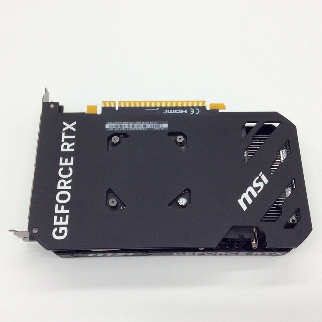 中古 MSI GeForce RTX 4060 VENTUS 2X BLACK 8G OC (RTX4060 8GB