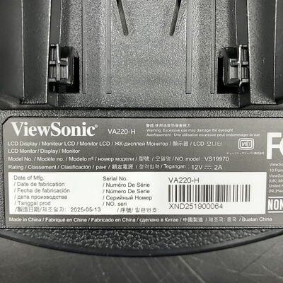 【大須店】中古  Viewsonic VA220-H (21.5"W 1A1H 1ms VA) 3120023128 