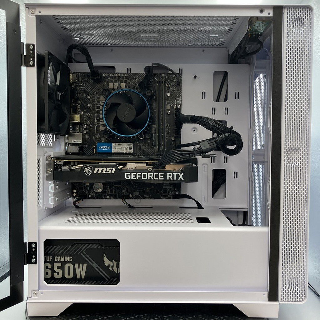 中古 自作PC(i5 12400F/16GB/SSD500GB/RTX3060Ti/OS無し) 3290007174