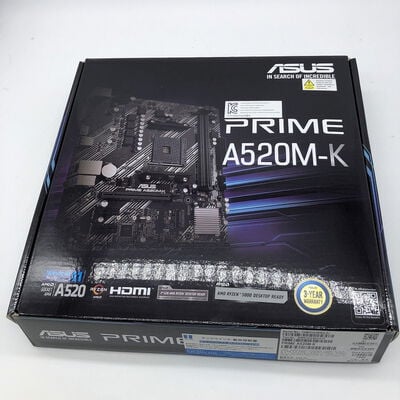 【宇都宮鶴田店】中古  ASUS PRIME A520M-K(A520 AM4 mATX DDR4) 5280001304 