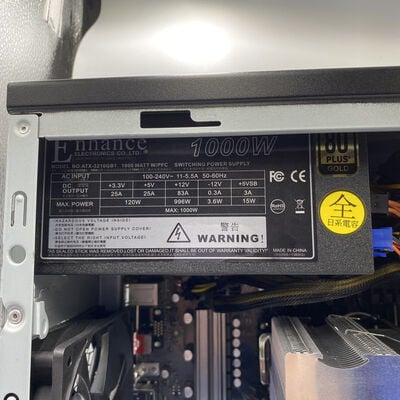 【座間相武台】中古  Frontier(Ryzen 9 5900X/32GB/SSD1TB/HDD2TB/RTX3080/W11H) 4510002636 