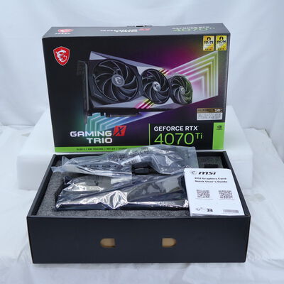 【通販センター】中古  MSI GeForce RTX 4070 Ti GAMING X TRIO 12G (RTX4070Ti 12GB) 154204 