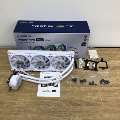【津ラッツ店】中古  MONTECH HyperFlow ARGB 360 (W)(1150-2066 AM3-5) 4990001058