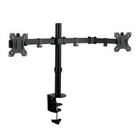 グリーンハウス  液晶ディスプレイアーム クランプ式 GH-AMEA2H-BK 