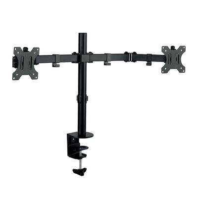 グリーンハウス  液晶ディスプレイアーム クランプ式 GH-AMEA2H-BK 