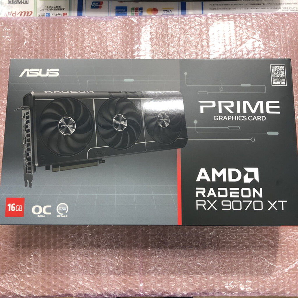 中古 ASUS PRIME-RX9070XT-O16G (RX9070XT 16G) 176939 （327182