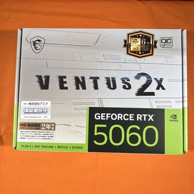 【なんば店】中古  MSI GeForce RTX 5060 8G VENTUS 2X OC WHITE (RTX5060 8G) 3280021890 