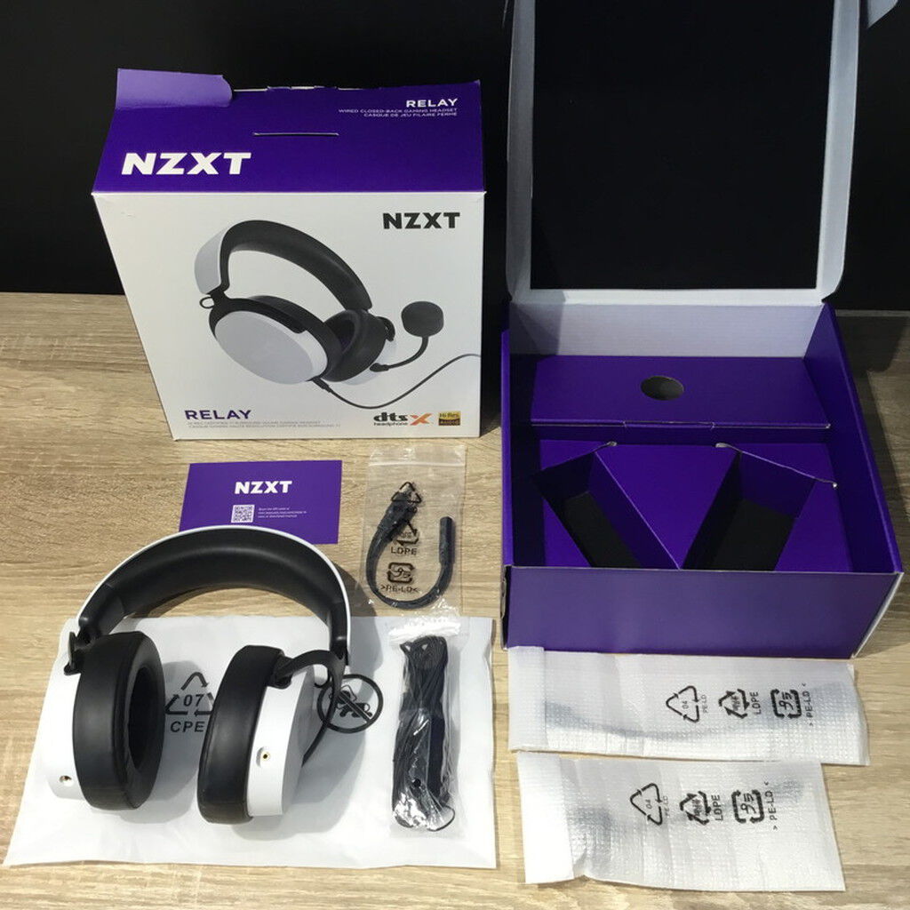 中古 NZXT Relay Headset AP-WCB40-W2 4560001332 （307843