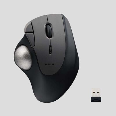 エレコム  M-IT11DRBK (2.4GHz無線トラックボール IST 5ボタン ベアリングモデル ブラック) 