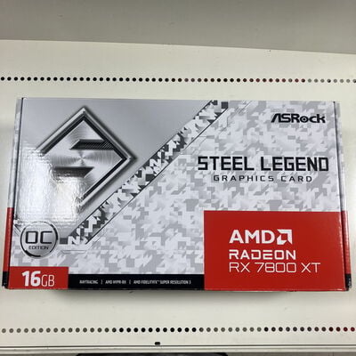 【大宮店】中古  ASRock RX7800XT SL 16GO RX7800XT Steel Legend OC (RX7800XT 16GB) 162734 