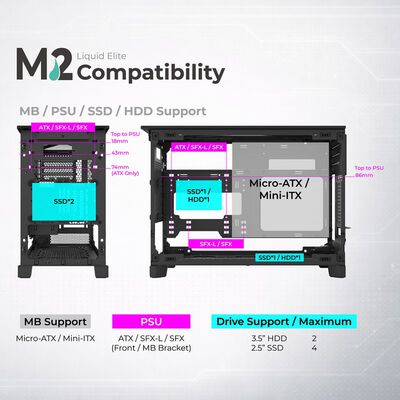 MONTECH  TEN Black (MicroATX ブラック) 