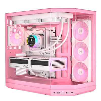 HYTE  Y50 RGB Strawberry Milk (E-ATX ガラスパネル ピンク) 