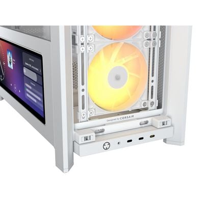 Corsair  FRAME 4000D LCD RS ARGB Premium White CC-9011327-WW (E-ATX ガラス ホワイト) 