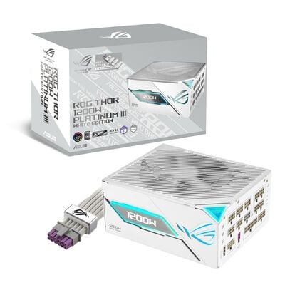 ASUS  ROG Thor 1200W Platinum III White Edition (ROG Equalizer) ROG-THOR-1200P3-WHITE-GAMING-E 