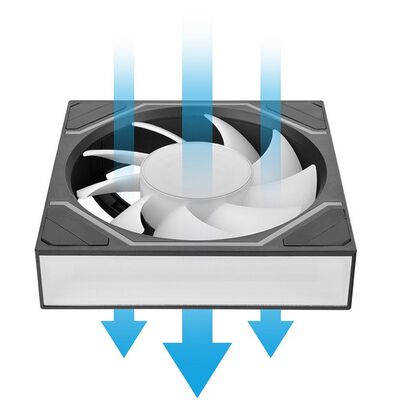 Thermaltake  SWAFAN 120 EX INFINITY ARGB Sync 1Pack CL-F264-PL12SW-A (120mm ARGB ブラック 交換式ファン) 